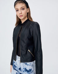 Biker jacket with pockets